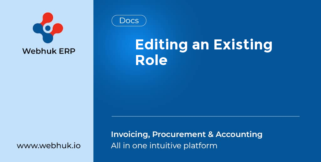 Editing an Existing Role