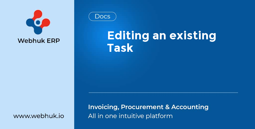 Editing an existing Task